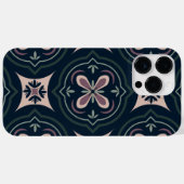 aardkleurige bloemige geometrische tegels Case-Mate iPhone case (Achterkant (horizontaal))