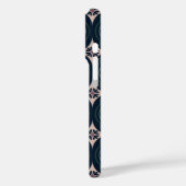 aardkleurige bloemige geometrische tegels Case-Mate iPhone case (Achterkant / Links)