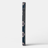 aardkleurige bloemige geometrische tegels Case-Mate iPhone case (Achterkant / Links)