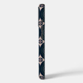 aardkleurige bloemige geometrische tegels Case-Mate iPhone case (Achterkant / Links)