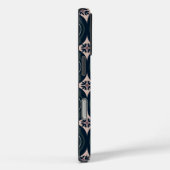 aardkleurige bloemige geometrische tegels Case-Mate iPhone case (Achterkant / Rechts)