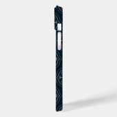 aardkleurige bloemige geometrische tegels Case-Mate iPhone case (Achterkant / Links)