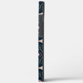 aardkleurige bloemige geometrische tegels Case-Mate iPhone case (Achterkant / Links)