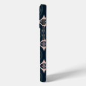 aardkleurige bloemige geometrische tegels Case-Mate iPhone case (Achterkant / Links)