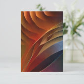 Aardkleurige duinen abstract kaart (Staand voorkant)