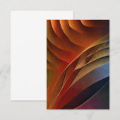 Aardkleurige duinen abstract kaart (Voorkant / Achterkant)