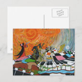 Aardloze muziek briefkaart (Voorkant / Achterkant)