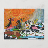 Aardloze muziek briefkaart (Voorkant)