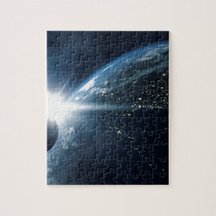 aardmaan en zon legpuzzel
