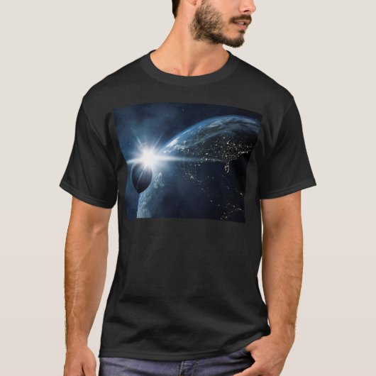 aardmaan en zon t-shirt (Voorkant)