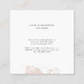 Aardmarmer Modern Custom Vierkante Visitekaartje (Achterkant)