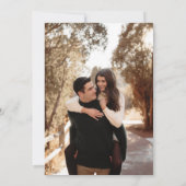 Aardnajaar Botanische Lijst van Floral Arch Weddin Kaart (Achterkant)