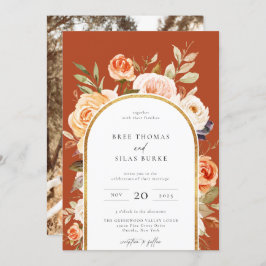 Aardnajaar Botanische Lijst van Floral Arch Weddin Kaart