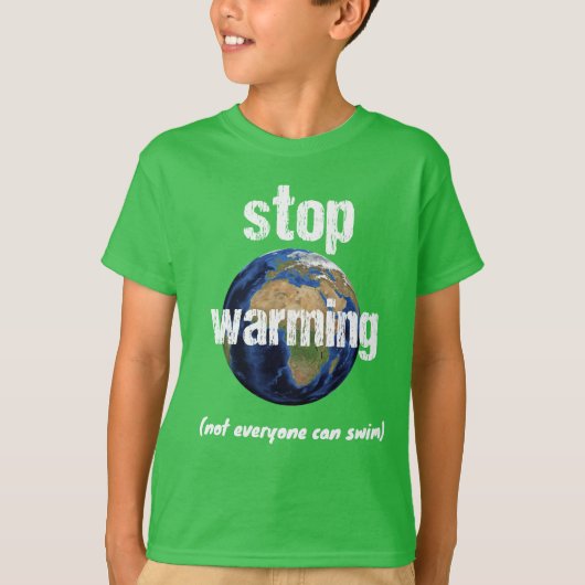 Aardodag 2019 opwarming van de aarde t-shirt (Voorkant)
