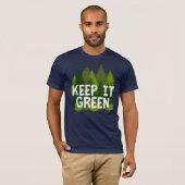 Aardodag Groen respect voor de bomen T-shirt (Voorkant volledig)