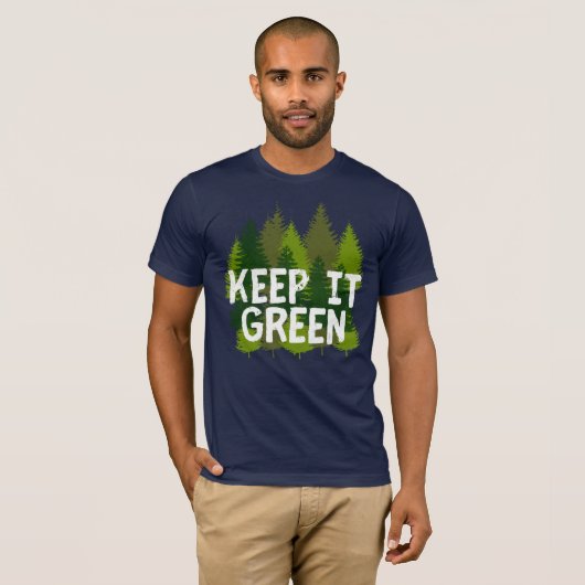 Aardodag Groen respect voor de bomen T-shirt (Voorkant volledig)