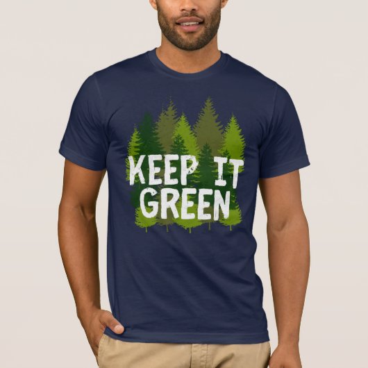 Aardodag Groen respect voor de bomen T-shirt (Voorkant)