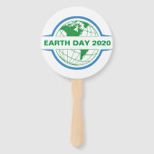 Aardodag. Je hebt de kracht om de wereld te verand Handwaaier (Achterkant)