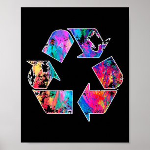 Aardodag  Recyclen hergebruik Logo afval verminder Poster