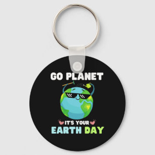 Aardodag Shirt Go Planet Het is jouw Aarde Dag Sleutelhanger