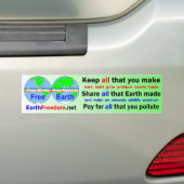 Aardolie Bumpersticker (Op auto)