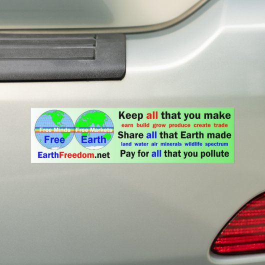 Aardolie Bumpersticker (Op auto)