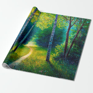 Aardoliebosareaal, mooie zonne-energie cadeaupapier