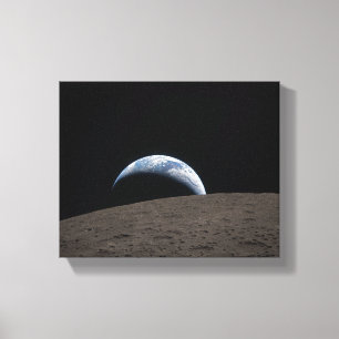 Aardondergang Orion-ruimtevaartuig Artemis-maanmis Canvas Afdruk