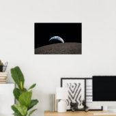 Aardondergang Orion-ruimtevaartuig Artemis-maanmis Poster (Thuiskantoor)