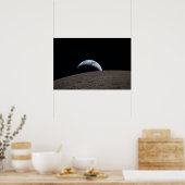 Aardondergang Orion-ruimtevaartuig Artemis-maanmis Poster (Keuken)