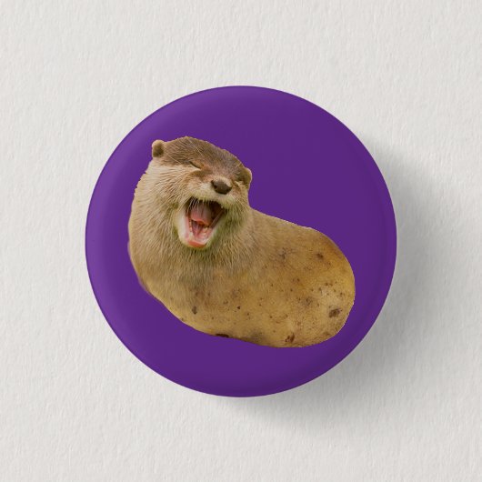 Aardotter Ronde Button 3,2 Cm (Voorkant)