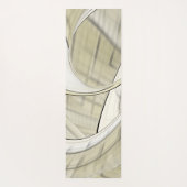 Aardpastel Autumn Abstracte kunst Monogram Yogamat (Achterkant)