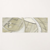 Aardpastel Autumn Abstracte kunst Monogram Yogamat (Voorkant (horizontaal))