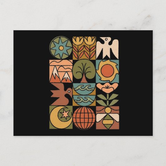 aardrijk briefkaart (Voorkant)