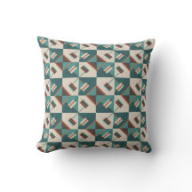 Aardrooster Teal en Bruine Tote