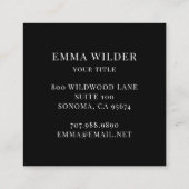 aards Abstract Waterverf Visitekaartje (Achterkant)