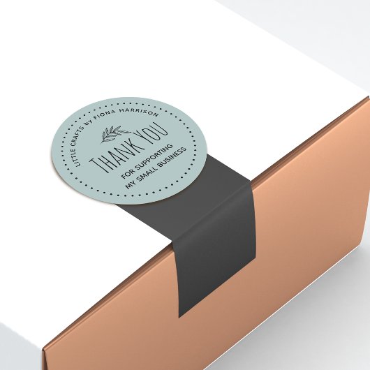 Aards Bedankt dat je mijn kleine bedrijf steunt Ronde Sticker