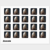 Aards Bloemstuk Pasen Ei Vierkante Sticker (Vel)