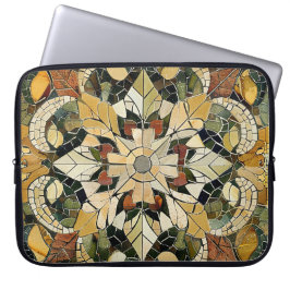 aards elegantiemozaïek laptop sleeve