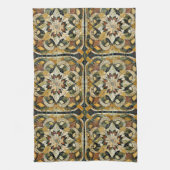 aards elegantiemozaïek theedoek (Verticaal)