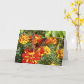 "Aards engel" Wenskaart Beterschap Kaart (Gele Bloem)