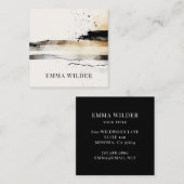 aards etherisch Abstract Waterverf Visitekaartje (Voorkant / Achterkant)