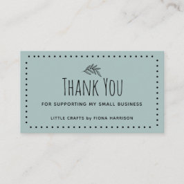 Aards Hartelijk dank voor het steunen van mijn kle Visitekaartje