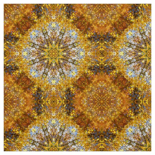 aards mandala-patroon stof (Swatch)