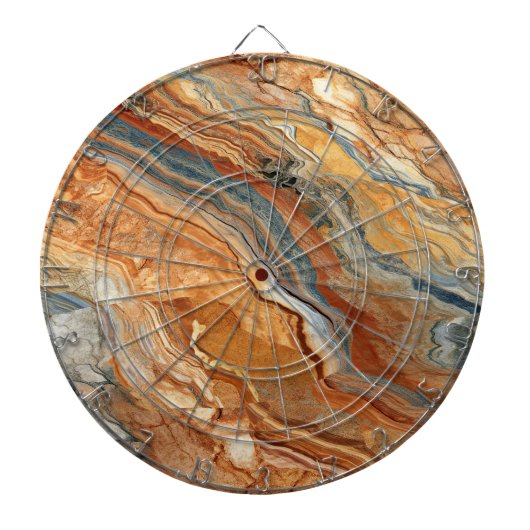 Aards Marmeren Dartbord (Voorkant)