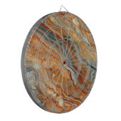Aards Marmeren Dartbord (Voorkant Links)