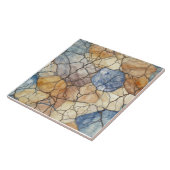 aards marmeren toonpatroon tegeltje (Zijkant)