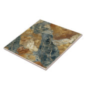 aards marmeren toonpatroon tegeltje (Zijkant)