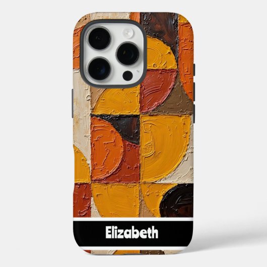  aards mozaïek telefoon Hoesje (Achterkant)