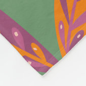 Aards Veerpatroon Fleece Deken (Hoek)